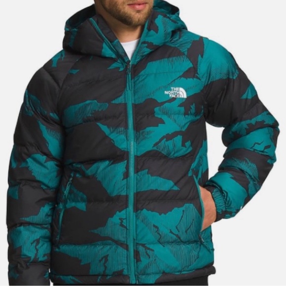 The North Face Mens Hydrenalite Printed Down Puffer Jacket Blue Size XL NWT $260 - Picture 5 of 6